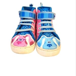 Nickelodeon Blue's Clues & You Little Kids Size 7 Blue Magenta Hightop Sneakers